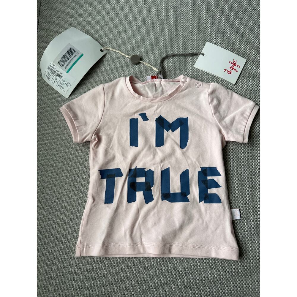 🔥FLASH SALE🔥 Il Gufo Pink T Shirt I'm‎ True size 9 Months